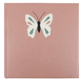 Livro de Memórias Borboleta em Couro Personalizado