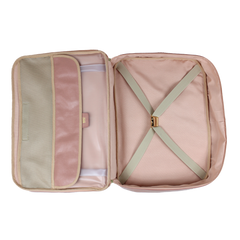 Mala de Bebê Borboleta em Couro Personalizada