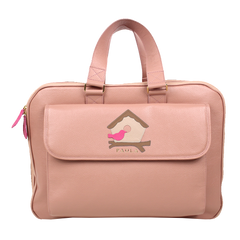 Mala de Bebê Little Bird em Couro Personalizada