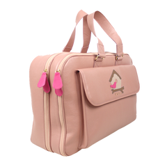 Mala de Bebê Little Bird em Couro Personalizada