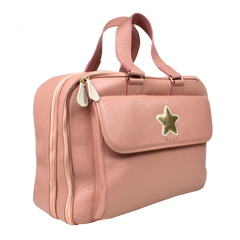 Mala de Bebê Estrela em Couro Personalizada