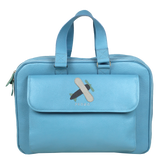 Mala de Bebê Little Plane em Couro Personalizada