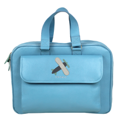 Mala de Bebê Little Plane em Couro Personalizada