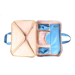 Mala de Bebê Little Plane em Couro Personalizada