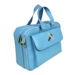 Mala de Bebê Little Plane em Couro Personalizada