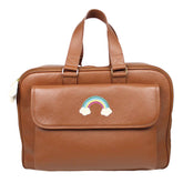 Mala de Bebê Arco Íris em Couro Personalizada