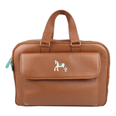 Mala de Bebê Cavalo Joca em Couro Personalizada