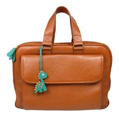 Mala de Bebê Tag Little Dino em Couro Personalizada