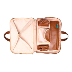 Mala de Bebê Tag Little Dino em Couro Personalizada