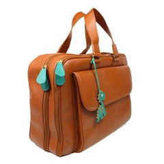 Mala de Bebê Tag Little Dino em Couro Personalizada