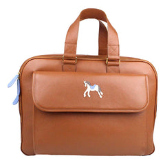 Mala de Bebê Cavalo Joca em Couro Personalizada