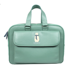 Mala de Bebê Urso Polar em Couro Personalizada