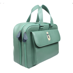 Mala de Bebê Urso Polar em Couro Personalizada