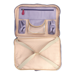 Mala de Bebê Lhama em Couro Personalizada