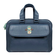 Mala de Bebê Boneco de Neve em Couro Personalizada