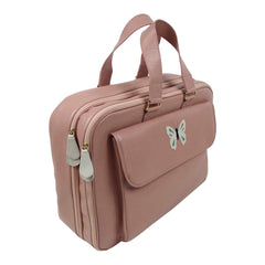 Mala de Bebê Borboleta em Couro Personalizada