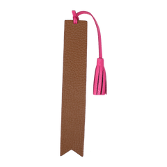 Marcador de Livro com Pendente em Couro Personalizado