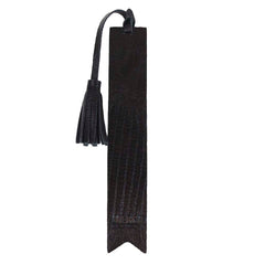 Marcador de Livro com Pendente Preto Paris com Preto Liso Pronta Entrega