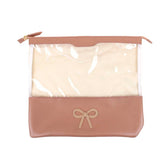 Mini Bag Look Laço Rococó Algodão Doce Liso com Rose Liso Pronta Entrega