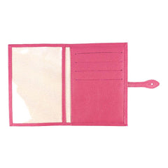 Porta Mini Certidão de Nascimento Tulipa em Couro Personalizado