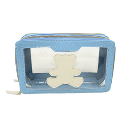 Necessaire Mini Crystal Little Bear em Couro Personalizada