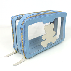 Necessaire Mini Crystal Little Bear em Couro Personalizada