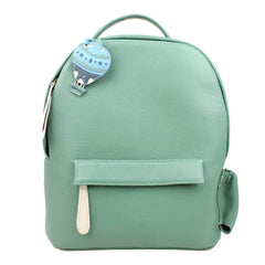 Mochila M com Porta Garrafa Tag Balão Otto em Couro Personalizada