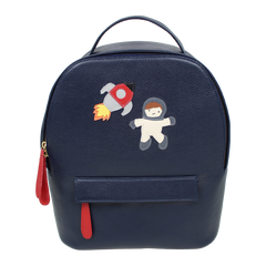Mochila M Amsterdã Astronauta em Couro Personalizada