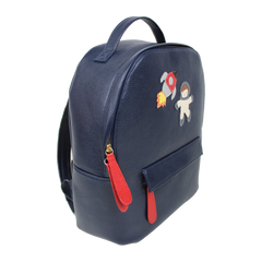 Mochila M Amsterdã Astronauta em Couro Personalizada