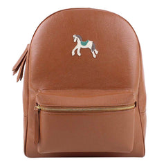 Mochila G Cavalo Joca em Couro Personalizada