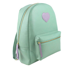 Mochila G Coração com Porta Garrafa em Couro Personalizada