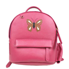 Mochila Infantil PP Borboleta em Couro Personalizada