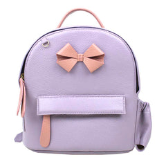 Mochila Infantil Mini Laço em Couro Personalizada