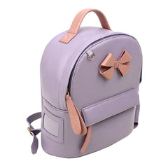 Mochila Infantil Mini Laço em Couro Personalizada