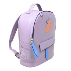 Mochila Infantil Pequena Little Bear Laço em Couro Personalizada