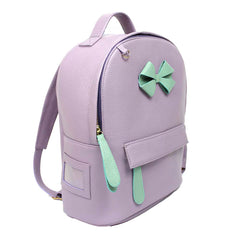 Mochila Infantil Pequena Laço em Couro Personalizada