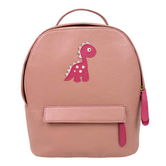 Mochila M Little Dino em Couro Personalizada