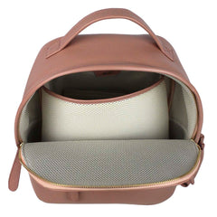 Mochila M com Porta Garrafa Coração em Couro Personalizada