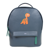 Mochila M Little Dino em Couro Personalizada