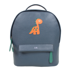 Mochila M Little Dino em Couro Personalizada