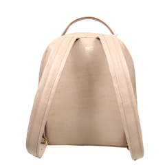 Mochila M Amsterdã Rose Lesard com Off White Liso Pronta Entrega