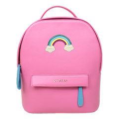 Mochila M Arco Íris em Couro Personalizada