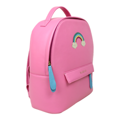 Mochila M Arco Íris em Couro Personalizada