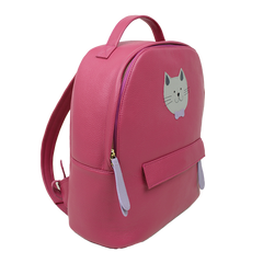 Mochila M Little Cat em Couro Personalizada
