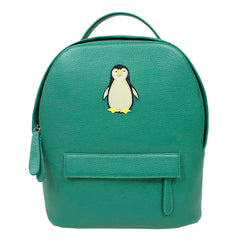 Mochila M Pinguim em Couro Personalizada