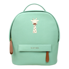 Mochila M Amsterdã Girafinha Masculino em Couro Personalizada