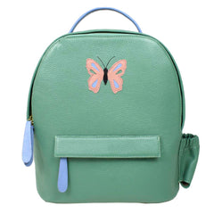 Mochila M Amsterdã com Porta Garrafa Borboleta em Couro Personalizada