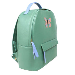 Mochila M Amsterdã com Porta Garrafa Borboleta em Couro Personalizada