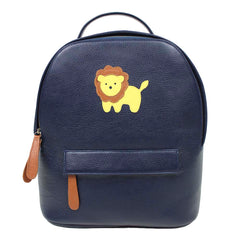 Mochila M Little Lion em Couro Personalizada