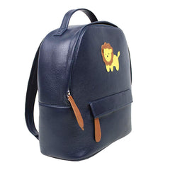 Mochila M Little Lion em Couro Personalizada